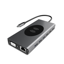 BX15W USB HUB Type-C Docking Station with Wireless Charge Function, BX15W
