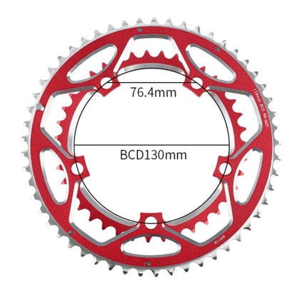 WEST BIKING YP0719273 Road Bike 56T-44T Double-Disc Aluminum Alloy Gears, WEST BIKING YP0719273