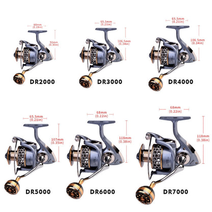 PROBEROS Metal Wire Cup Fishing Wheel Spinning Wheel, Mode:, DR2000, DR3000, DR5000, DR6000