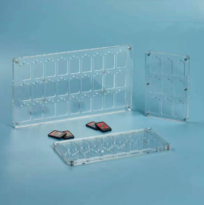 Transparent Crystal Magnetic Game Card Storage Box For Switch, 9 Grid, 14 Grid, 27 Grid