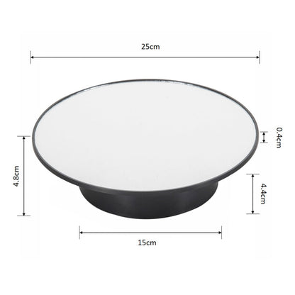 25cm USB Power Rotating Display Stand Video Shooting Props Turntable, Black Mirror, White Mirror, Golden Mirror, Silver Mirror, White+White Velvet, White+Black Velvet, White Bottom Frosted, Black Bottom Frosted, Black+Black Velvet