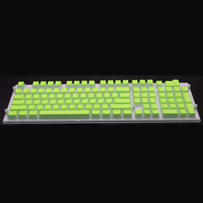 Pudding Double-layer Two-color 108-key Mechanical Translucent Keycap, White, Black, Gray, Sky Blue, Lemon Yellow, Violet, Orange, Apple Green, Red, Cheese Green, Dark Blue, Dark Coffee, Cyan, Light Coffee, Pink