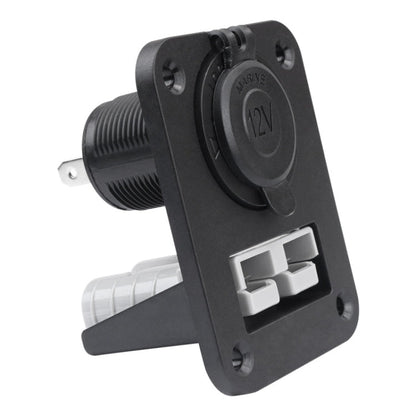 Andersen Panel Large Current Plug With 12V Cigarette Lighter Panel Combination, PA5403