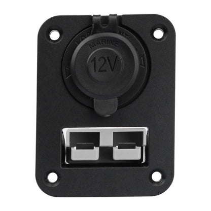 Andersen Panel Large Current Plug With 12V Cigarette Lighter Panel Combination, PA5403