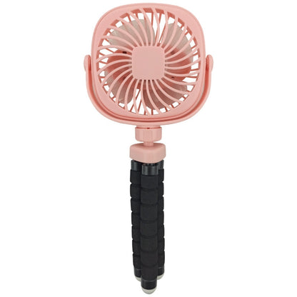Octopus Stroller Deformation Fan Desktop Portable Handheld USB Small Fan, 1200mAh White, 1200mAh Pink, 1200mAh Black, 2200mAh White, 2200mAh Pink, 2200mAh Black