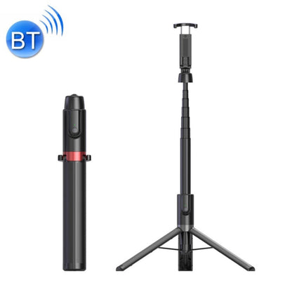 Desktop Multi-Function Live 1.3m Tripod Portable Integrated Bluetooth Selfie Rod, Black Red, Black, White Silver