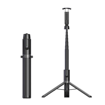 Desktop Multi-Function Live 1.3m Tripod Portable Integrated Bluetooth Selfie Rod, Black Red, Black, White Silver