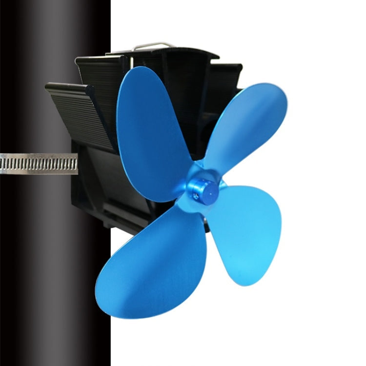 YL603 Thermodynamic Magnetless Wall Mounted Fireplace Fan, Black, Gold, Silver, Gray, Red, Bronze, Rose Red, Blue