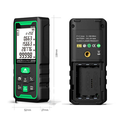 SNDWAY High-precision Indoor and Outdoor Green Laser Rangefinder, Distance:, 50m, 70m, 100m
