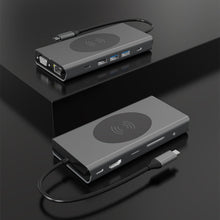 BX13V 13 In 1 Type-C Docking Station Wireless Charging Hub, BX13V