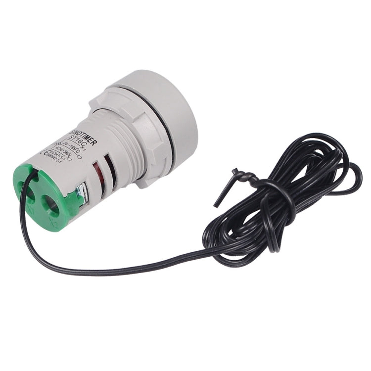 SINOTIMER -20-199 Degrees Celsius Small Temperature Display Indicator, ST16C-01 Red, ST16C-02 White, ST16C-03 Blue, ST16C-04 Green, ST16C-05 Yellow