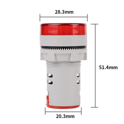 2 PCS DC Voltage Signal Indicator 22mm Round 6-100V Universal Voltmeter, 6-100V Green, 6-100V Yllow, 6-100V Red, 6-100V White, 6-100V Blue