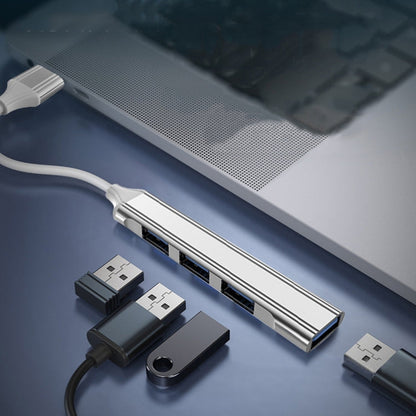 4 in 1 Mini Multifunctional Expanded Docking, Spec: Type-C/USB-C 3.0 (Silver), Type-C/USB-C 3.0 (Silver), Type-C/USB-C 3.0 (Gray), Type-C/USB-C 3.0 (Pink)