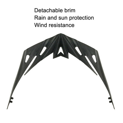 Unisex Cycling Bike One-piece Helmet, Fiber Black