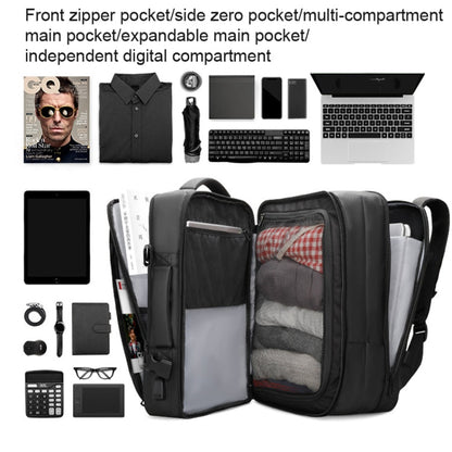 Mark Ryden 17.3 Inch Men Large Capacity Oxford Cloth Computer Backpack,Style:, Expansion Style, Raincoat Style