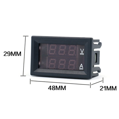 Dual-Display Voltage Current Meter Digital DC Voltage Meter, 10A (Red), 10A (Red Blue), 50A (Red), 50A (Red Blue)