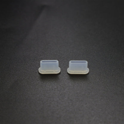 2 Sets Drone Body Remote Control Charging Port Dust Plug for DJI Mini 3 Pro, Transparent, Black, Transparent+Black