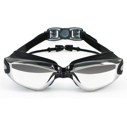 HAIZID HD Anti-fog Waterproof Myopia Swimming Goggles, Optical Black, Optical Blue, Optical Pink, Optical Gray, Plating Black, Plating Gray, Plating Blue, Plating Pink, Myopia 150 Degrees, Myopia 200 Degrees, Myopia 250 Degrees, Myopia 300 Degrees     ...
