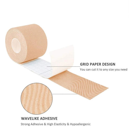 3pcs Muscle Tape Physiotherapy Sports Tape Basketball Knee Bandage, Size:, 2.5cm x 5m, 3.8cm x 5m