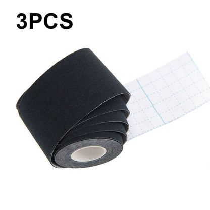 3pcs Muscle Tape Physiotherapy Sports Tape Basketball Knee Bandage, Size:, 2.5cm x 5m, 3.8cm x 5m