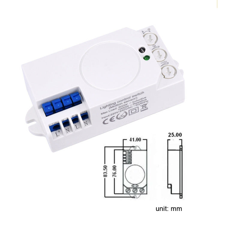 Smart Microwave Induction Switch Sensor 5.8G Radar Sensing Switch, 5.8G Radar Sensing Switch