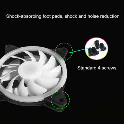 Computer CPU RGB luminous Radiator, 1 Fan+Remote Control, 2 Fans+Remote Control, 3 Fans+Remote Control, 4 Fans+Remote Control, 5 Fans+Remote Control, 6 Fans+Remote Control, 7 Fans+Remote Control, 8 Fans+Remote Control