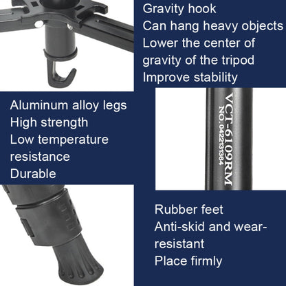 YUNTENG 6109 Camera Overhead Shot Tripod Universal Mobile Phone Live Broadcast Bracket, YUNTENG 6109