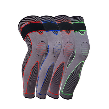 Nylon Knitted Riding Sports Extended Knee Pads, L