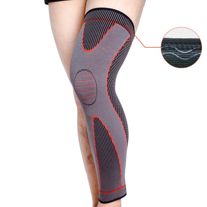 Nylon Knitted Riding Sports Extended Knee Pads, L