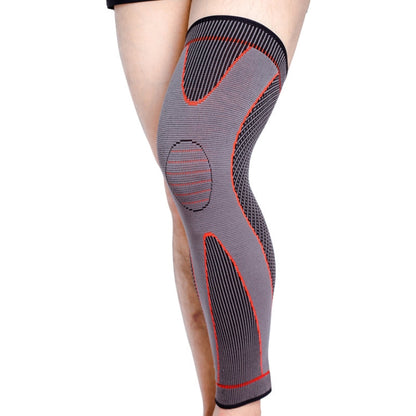 Nylon Knitted Riding Sports Extended Knee Pads, XXL