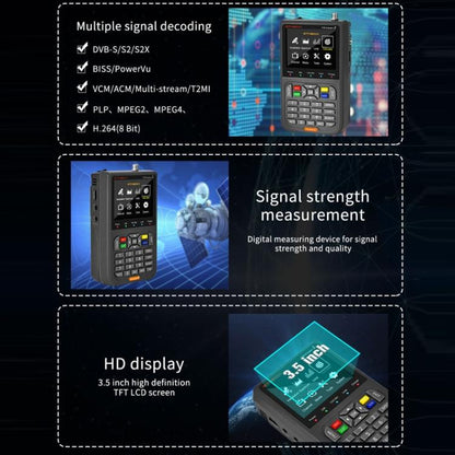 GTMedia Full HD Digital Satellite Finder With 3.5 Inch LCD Screen, With Bag