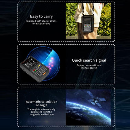 GTMedia Full HD Digital Satellite Finder With 3.5 Inch LCD Screen, With Bag