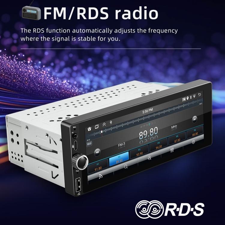 Car Radio Wireless Bluetooth Hands-Free Android Navigation, 2+64G