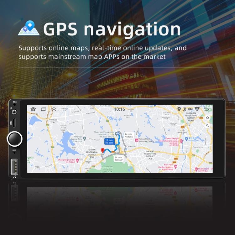Car Radio Wireless Bluetooth Hands-Free Android Navigation, 2+64G
