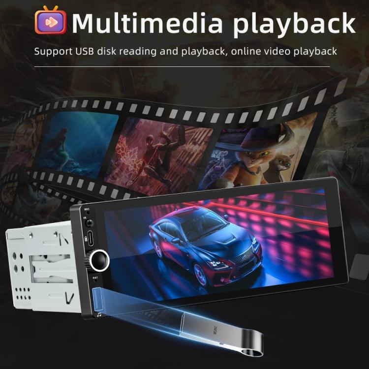 Car Radio Wireless Bluetooth Hands-Free Android Navigation, 2+64G