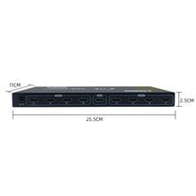 FJGEAR SM4K108 8 Ports HDMI Splitter 4K HD Audio And Video Splitter EU Plug, SM4K108