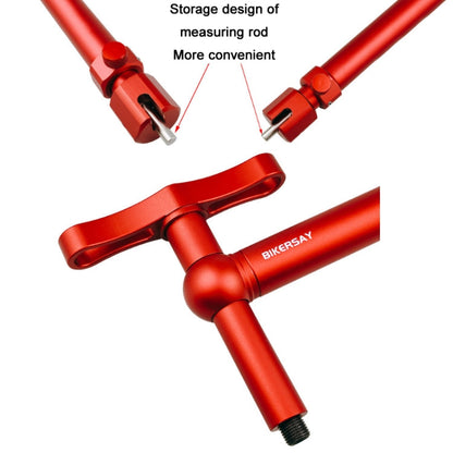 BIKERSAY Bicycle Wheelset Rear Change Lug Tail Hook Correction Tool, BT053S Red, BT053S Black