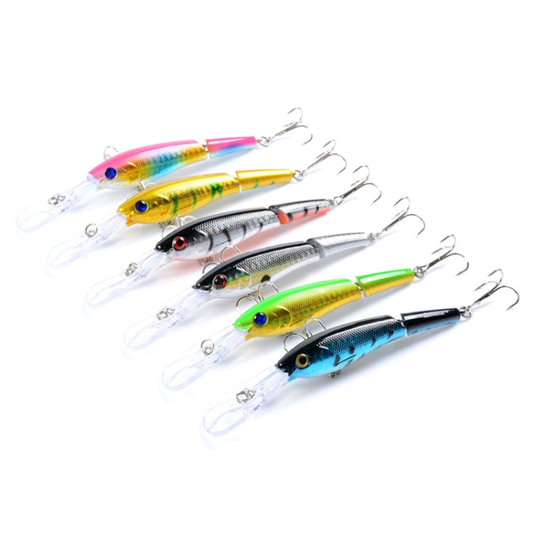 M0208 13.3cm/13.4g Lure Bionic Multi-section Mino Fake Lure Plastic Lure, M0208 6, M0208 1, M0208 2, M0208 3, M0208 4