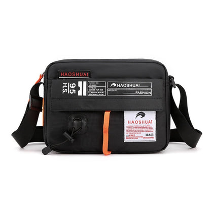 HAOSHUAI 204 Sports Leisure Men Outdoor Waterproof Nylon Shoulder Bag, 204 Army Green, 204 Brick Red, 204 Light Blue, 204 Dark Blue, 204 Black, 204 Grey