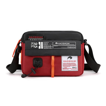 HAOSHUAI 204 Sports Leisure Men Outdoor Waterproof Nylon Shoulder Bag, 204 Army Green, 204 Brick Red, 204 Light Blue, 204 Dark Blue, 204 Black, 204 Grey