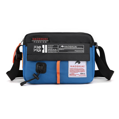 HAOSHUAI 204 Sports Leisure Men Outdoor Waterproof Nylon Shoulder Bag, 204 Army Green, 204 Brick Red, 204 Light Blue, 204 Dark Blue, 204 Black, 204 Grey