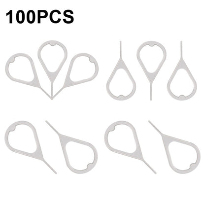 100 PCS Universal Thickened and Hardened Steel Phone Card Removal Pin, 100 PCS Style 1, 100 PCS Style 2, 100 PCS Style 3, 100 PCS Style 4