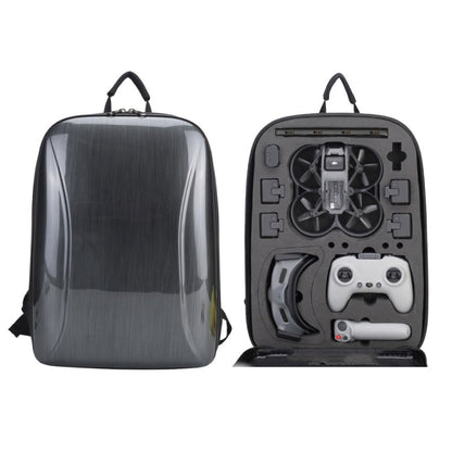 For DJI AVATA  Storage Bag Hard Shell Waterproof Shoulder Bag Backpack, Style 1 Brushed Gray Black Inner, Style 1 Metal Gray Black Inner