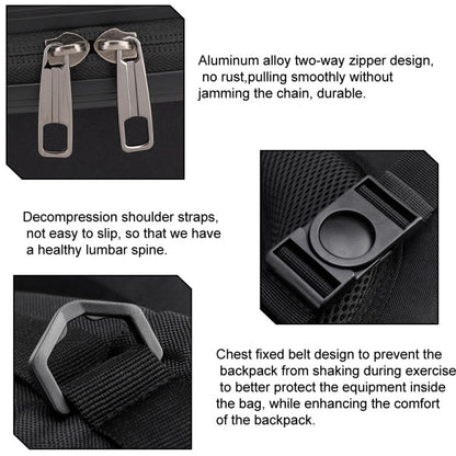 For DJI AVATA  Storage Bag Hard Shell Waterproof Shoulder Bag Backpack, Style 1 Brushed Gray Black Inner, Style 1 Metal Gray Black Inner