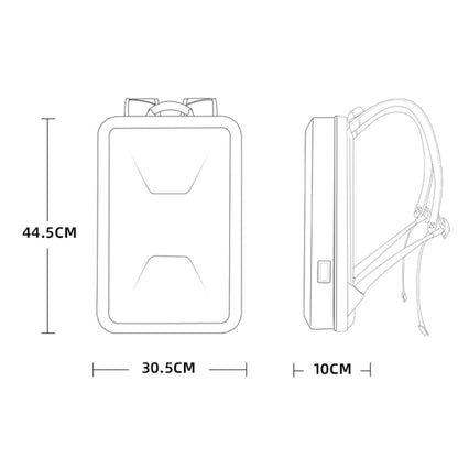 BANGE BG-2839 PC Hard Shell Gaming Computer Bag Business Waterproof Men Backpack, BG-2839 Black, BG-2839 Gold, BG-2839 Silver