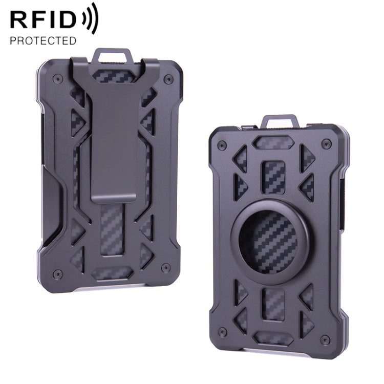 For AirTag 2nd Gen / AirTag 1st Gen Card Holder Metal Anti-Theft RFID Wallet, ak-4 B Gray, ak-4 A Black, ak-4 A Blue, ak-4 A  Silver, ak-4 A  Gray, ak-4 B  Black, ak-4 B Silver, ak-4 B Blue