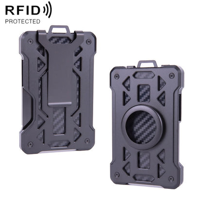 For AirTag 2nd Gen / AirTag 1st Gen Card Holder Metal Anti-Theft RFID Wallet, ak-4 B Gray, ak-4 A Black, ak-4 A Blue, ak-4 A  Silver, ak-4 A  Gray, ak-4 B  Black, ak-4 B Silver, ak-4 B Blue