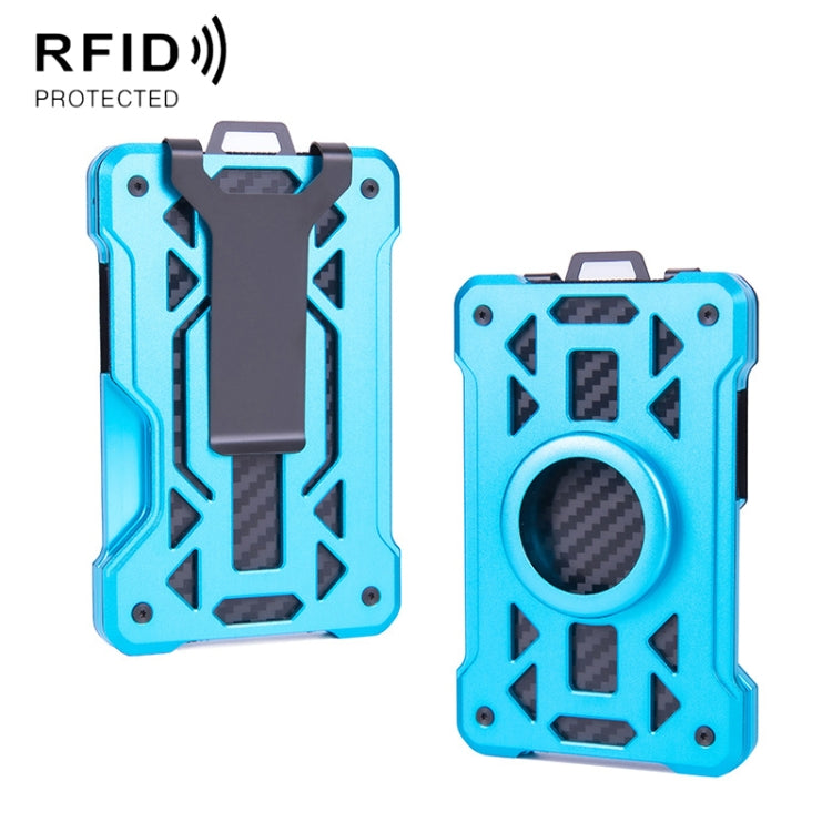 For AirTag 2nd Gen / AirTag 1st Gen Card Holder Metal Anti-Theft RFID Wallet, ak-4 B Gray, ak-4 A Black, ak-4 A Blue, ak-4 A  Silver, ak-4 A  Gray, ak-4 B  Black, ak-4 B Silver, ak-4 B Blue