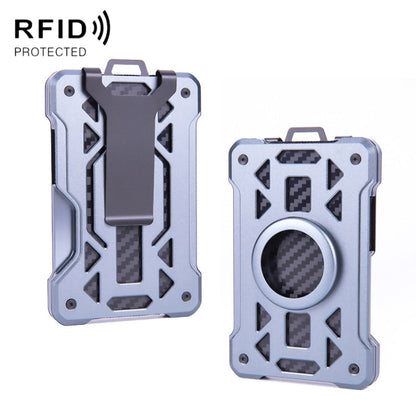 For AirTag 2nd Gen / AirTag 1st Gen Card Holder Metal Anti-Theft RFID Wallet, ak-4 B Gray, ak-4 A Black, ak-4 A Blue, ak-4 A  Silver, ak-4 A  Gray, ak-4 B  Black, ak-4 B Silver, ak-4 B Blue