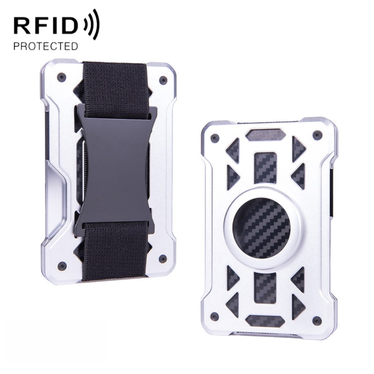 For AirTag 2nd Gen / AirTag 1st Gen Card Holder Metal Anti-Theft RFID Wallet, ak-4 B Gray, ak-4 A Black, ak-4 A Blue, ak-4 A  Silver, ak-4 A  Gray, ak-4 B  Black, ak-4 B Silver, ak-4 B Blue